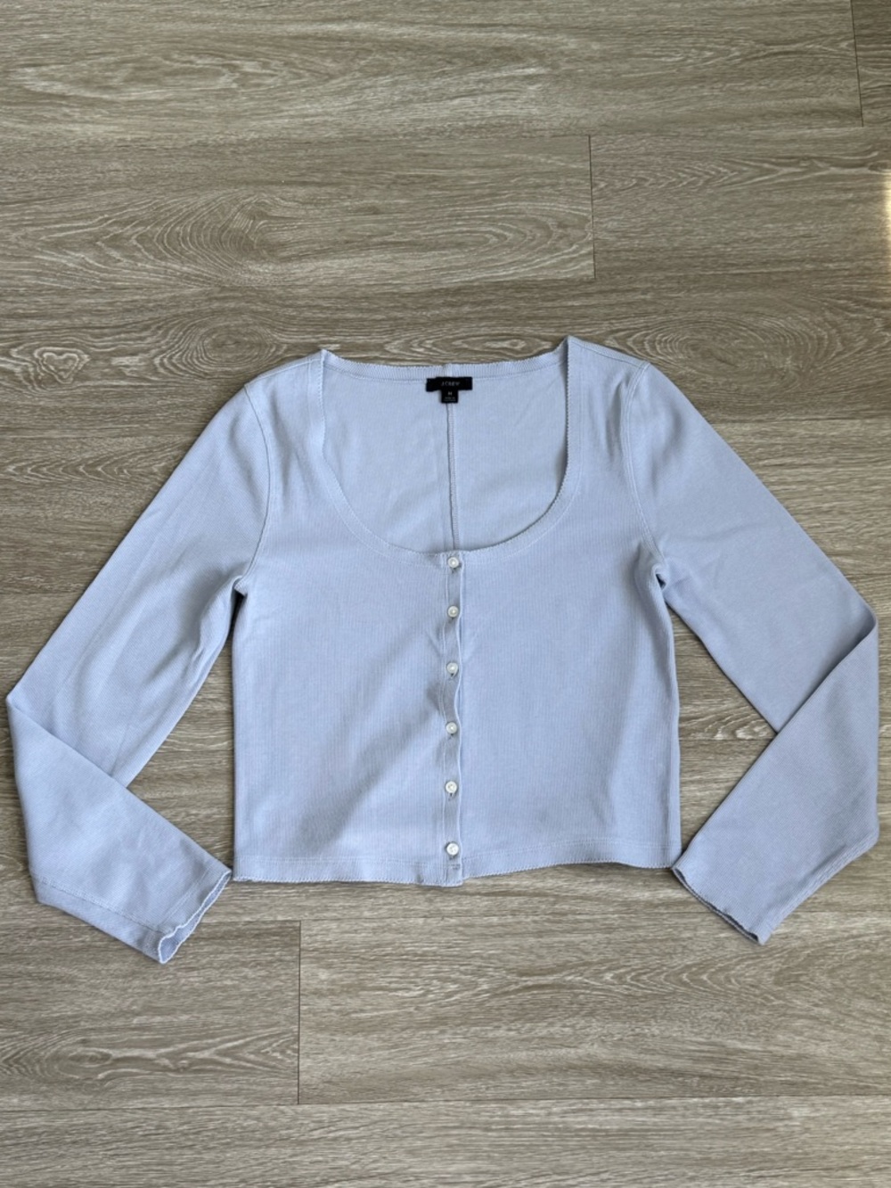 J.CREW Button-Front Cropped Cardigan